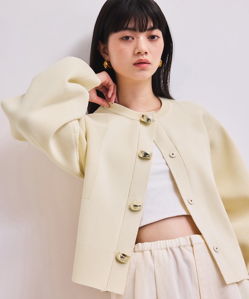 【WEB限定】・【サステナブル】セレクトネックカーディガン