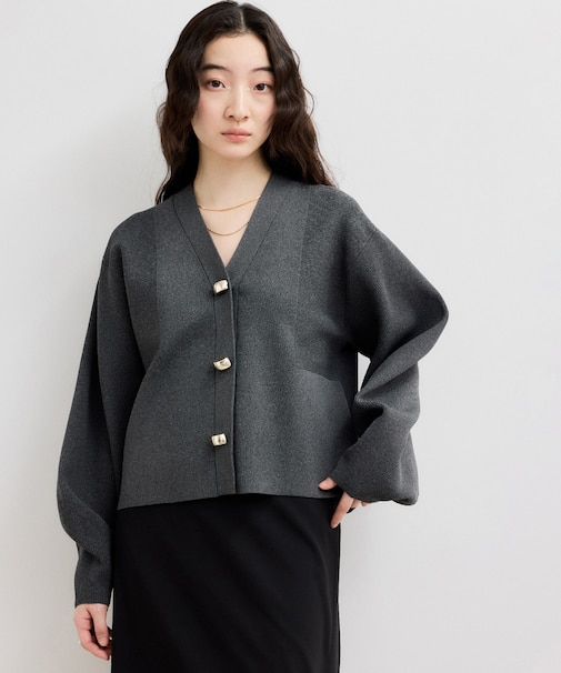 【WEB限定】・【サステナブル】セレクトネックカーディガン