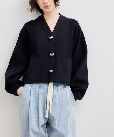 【WEB限定】・【サステナブル】セレクトネックカーディガン