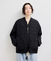 【WEB限定】モールヤーンキルティングジップブルゾン