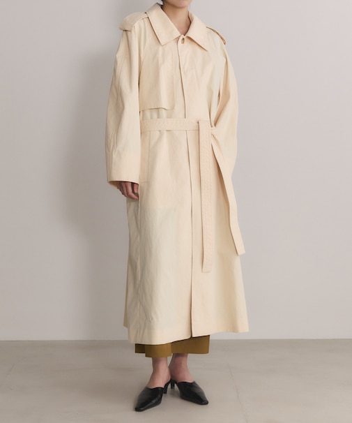 【EMOELLE】タスランナイロントレンチコート