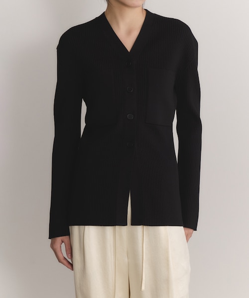 アダムエロペ emoelle ポケットリブカーディガン EMOELLE】ポケットリブカーディガン｜アダムエロペの通販｜&mall