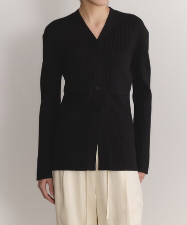 【EMOELLE】ポケットリブカーディガン