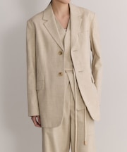 【EMOELLE】シルクネップシングルジャケット