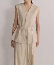 【EMOELLE】シルクネップジレトップス