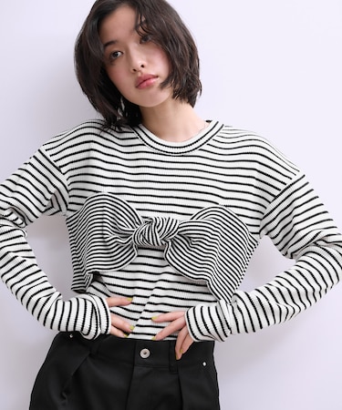 【WEB限定】ツイストビスチェドッキングプルオーバー