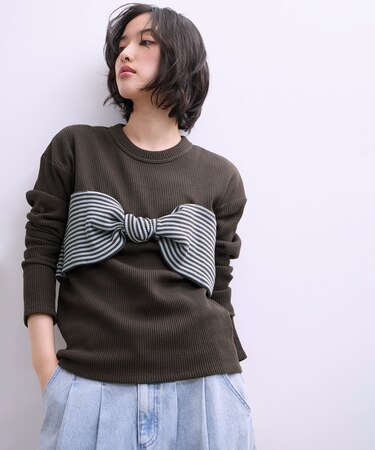 【WEB限定】ツイストビスチェドッキングプルオーバー