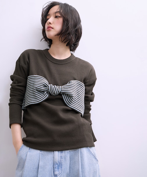 【WEB限定】ツイストビスチェドッキングプルオーバー