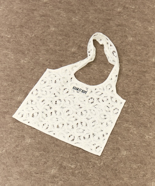 vintage stock lace tote bag