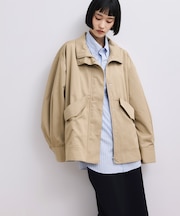 【WEB限定】スタンドネックドロストブルゾン/撥水