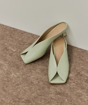 スクエアトゥカーブラインミュール