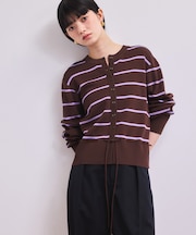 【WEB限定】バイカラーカーディガン/接触冷感