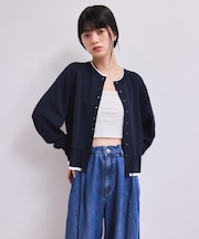 【WEB限定】バイカラーカーディガン/接触冷感