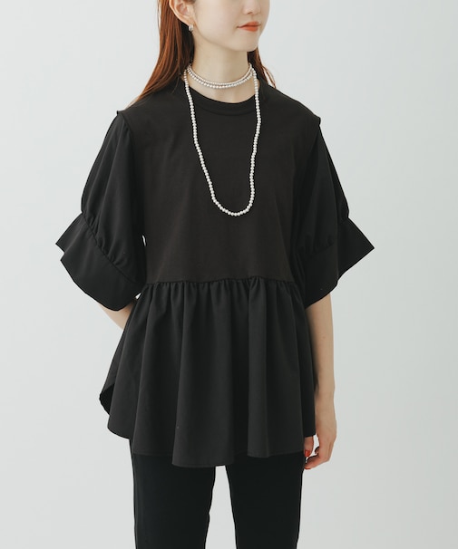 【サステナブル】バウンスカフスプルオーバー/接触冷感/UVカット