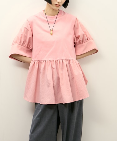 【サステナブル】バウンスカフスプルオーバー/接触冷感/UVカット