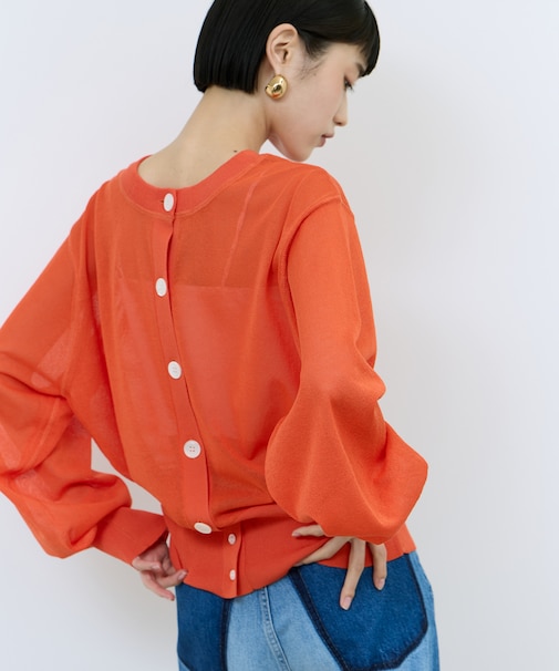 【WEB限定】シアークルーネックカーディガン