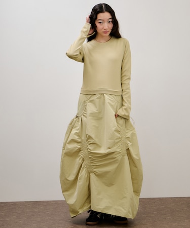 ランダムギャザーコンビワンピース