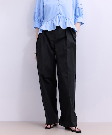 【WEB限定】ワイドレッグトラウザーパンツ