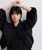 【WEB限定】ドロストネックギャザーブルゾン