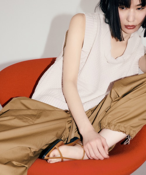 WEB限定】ミックスパターンニットベスト｜アダムエロペの通販｜&mall