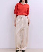 【WEB限定】ハイウエストカーブパンツ