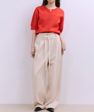 【WEB限定】ハイウエストカーブパンツ