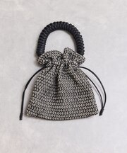 ブレイドハンドル巾着バッグ