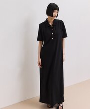 【WEB限定】ハーフスリーブポロシャツワンピース