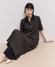 【WEB限定】ハーフスリーブポロシャツワンピース