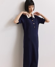 【WEB限定】ハーフスリーブポロシャツワンピース