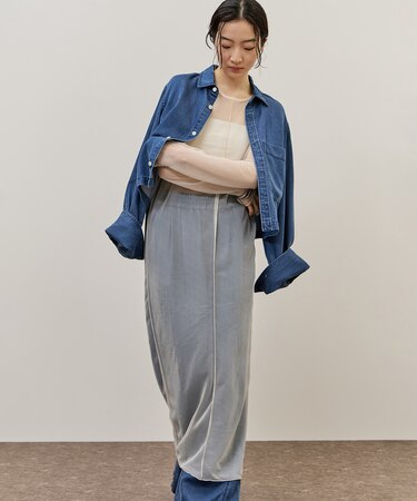 シアーロングスリーブワンピース