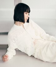 【WEB限定】パターンニットブルゾン