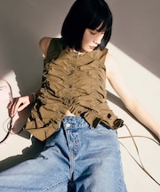 【WEB限定】シャーリングジレ