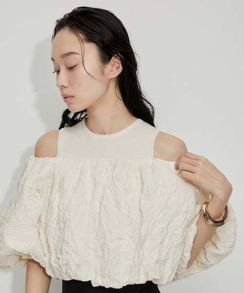 【ay-ka】アダムエロペ　ニットタンクセットクロップドプルオーバー WEB限定】ニットタンクセットクロップドプルオーバー｜アダムエロペの
