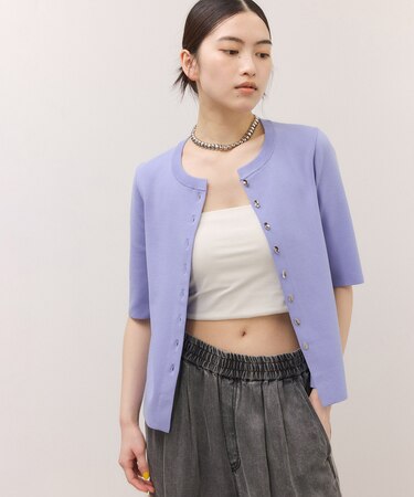 キュプラMIXクールタッチカーディガン/UV抑制/接触冷感