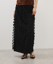 フラワーチュールラップスカート