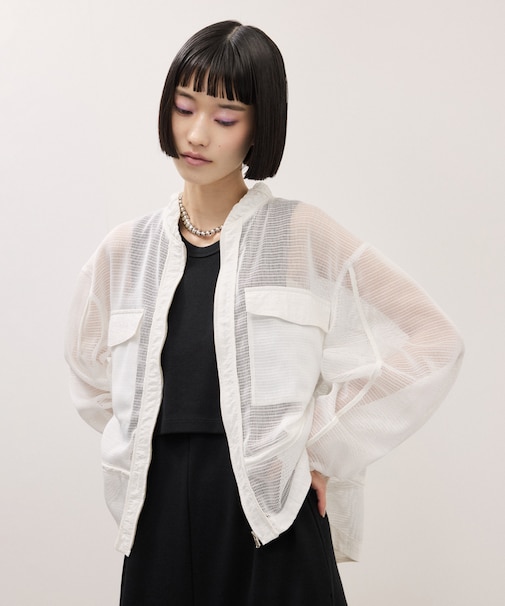 ドロストメッシュシャツ