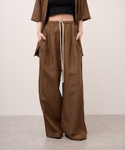 キュプラリネンMIXイージーパンツ