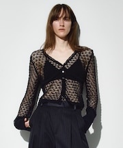 【EMOELLE】透かし編みカーディガン