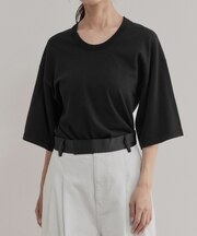 【EMOELLE】シルクリネン混ニットTee