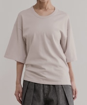 【EMOELLE】シルクリネン混ニットTee