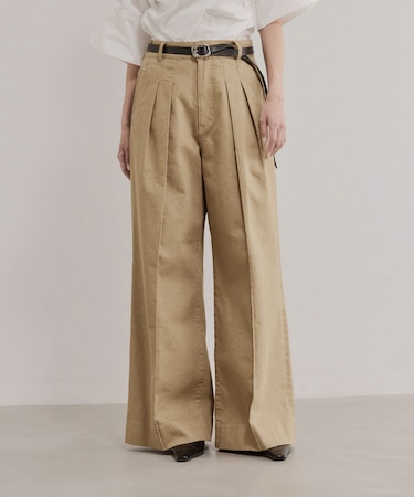 【EMOELLE】2タックデニムパンツ