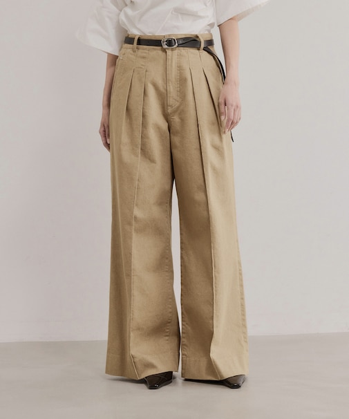 【EMOELLE】2タックデニムパンツ