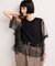 【WEB限定】・【サステナブル】・【定番】ギャザーチュールトップス