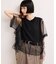 【WEB限定】・【サステナブル】・【定番】ギャザーチュールトップス
