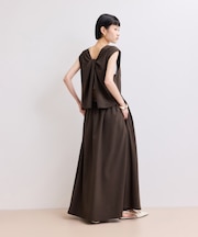 【WEB限定】バックオープンマキシワンピース