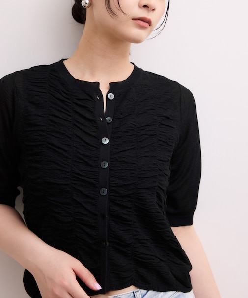 【WEB限定】シアーシャーリングカーディガン