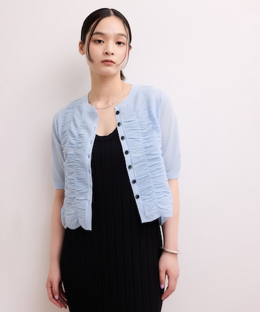 【WEB限定】シアーシャーリングカーディガン