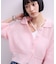 【WEB限定】ワイドリブヘムポロカーディガン