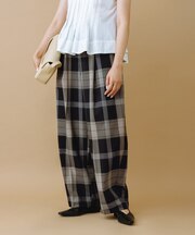 TWトロチェックスラックス/防シワ